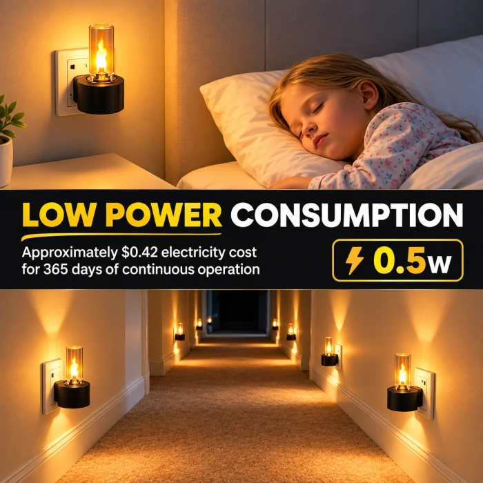 Transparent USB LED Flashing Candle Light Flame